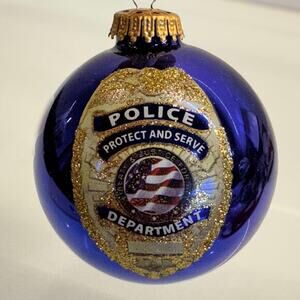 Vintage/1990s American Pride Police Ornament